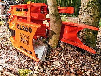 Westtech Woodcracker CL 260 mit Sammler Fällgreifer – Maschinenpark Kronfeldner